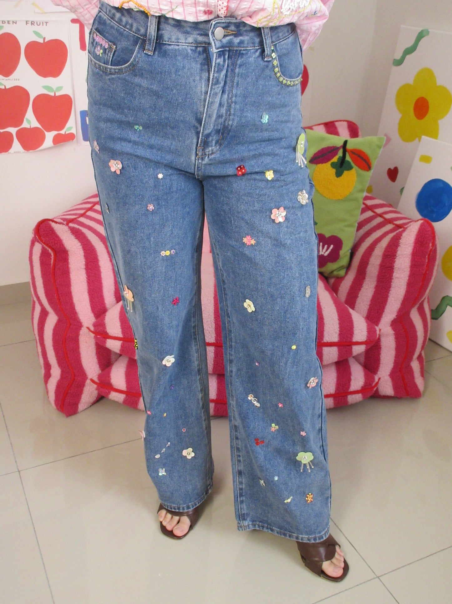 Garden Drip Jeans