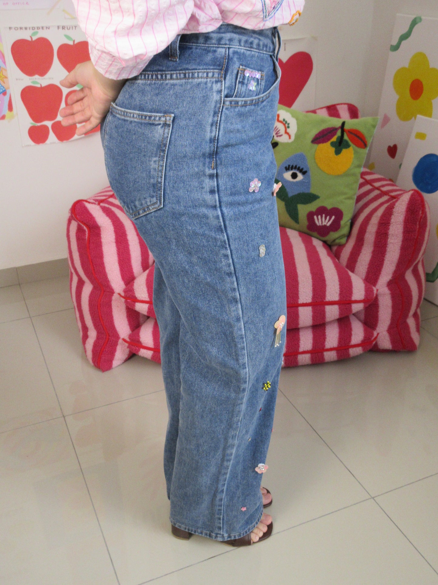 Garden Drip Jeans