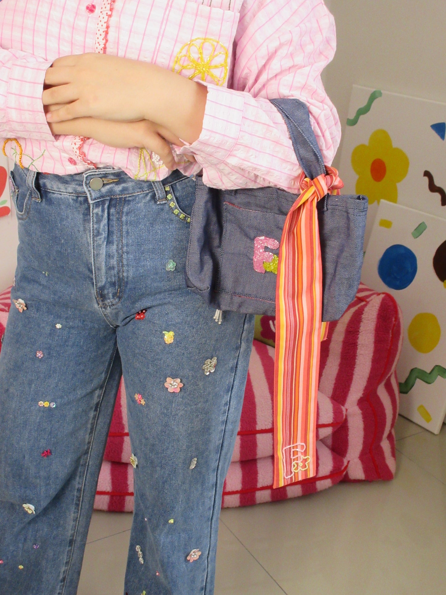 Garden Drip Jeans