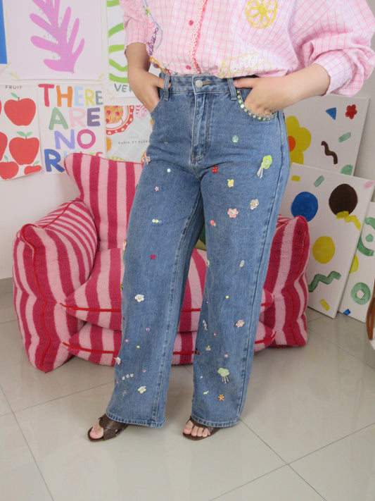 Garden Drip Jeans