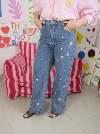 Garden Drip Jeans
