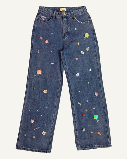 Garden Drip Jeans